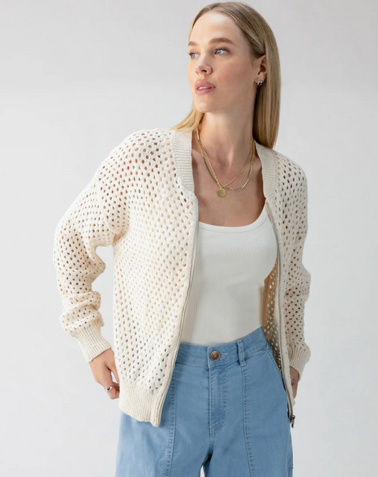 Sanctuary Stepping Out Bomber Sweater Jacket