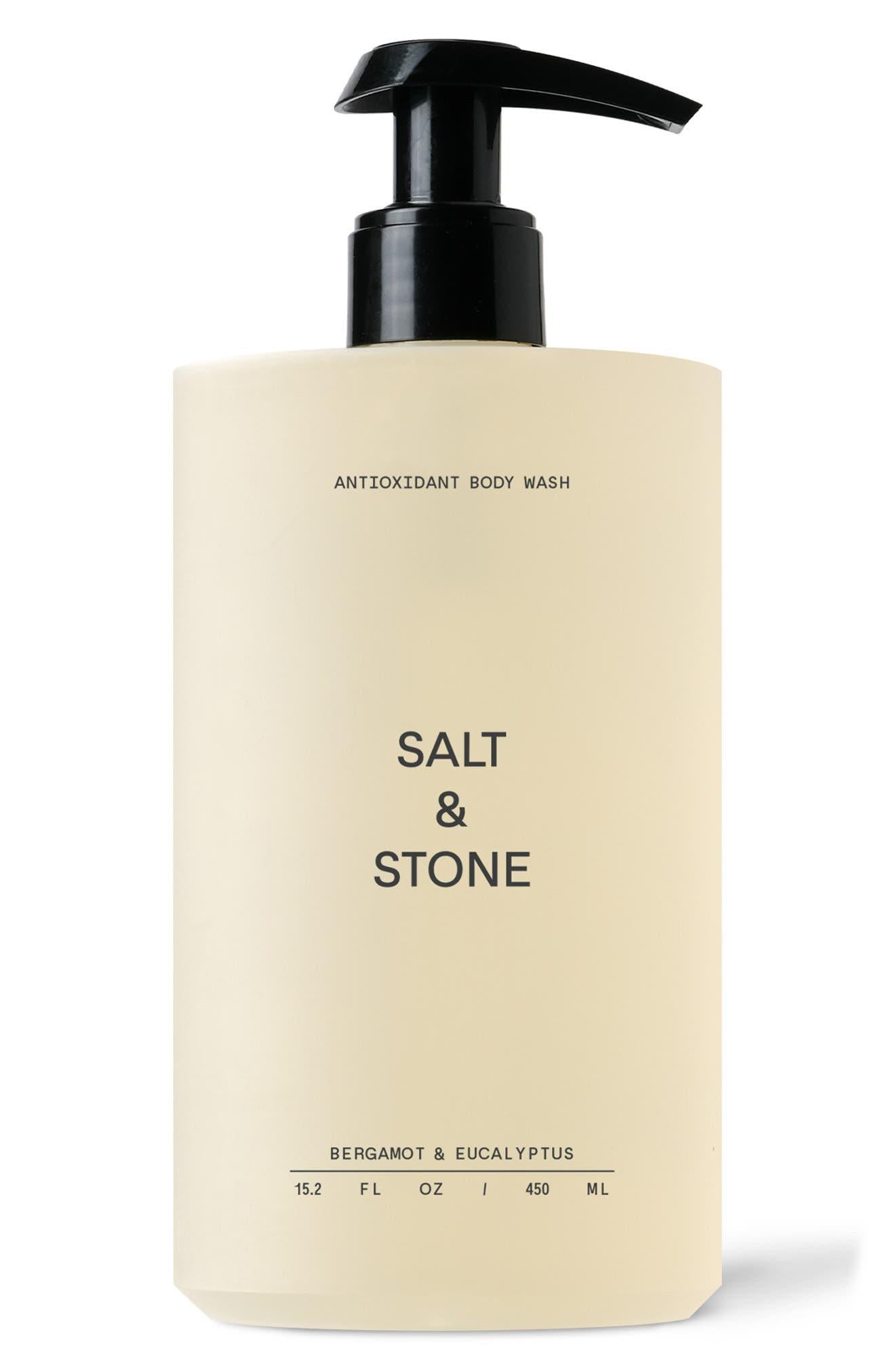 Salt & Stone Antioxidant-Rich Body Wash | Hydrating Gel Cleanser | Clean, Nourish & Soften Skin | Made with Niacinamide & Hyaluronic Acid | Free from Parabens